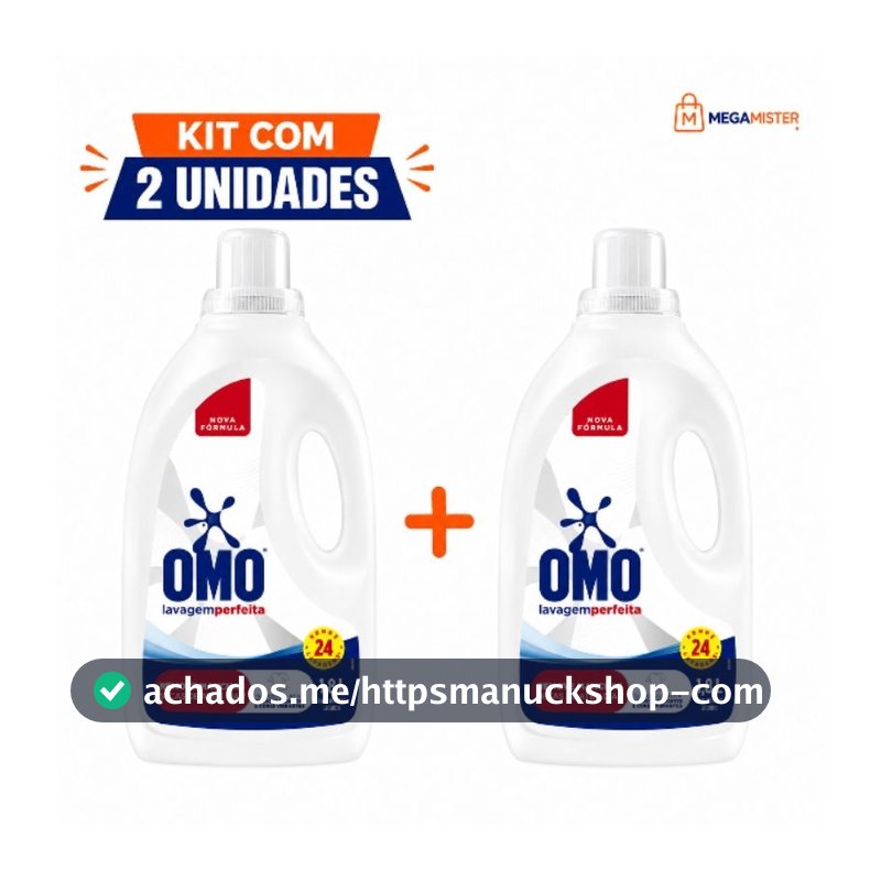LAVA ROUPAS OMO LÍQUIDO LAVAGEM PERFEITA 1.8L