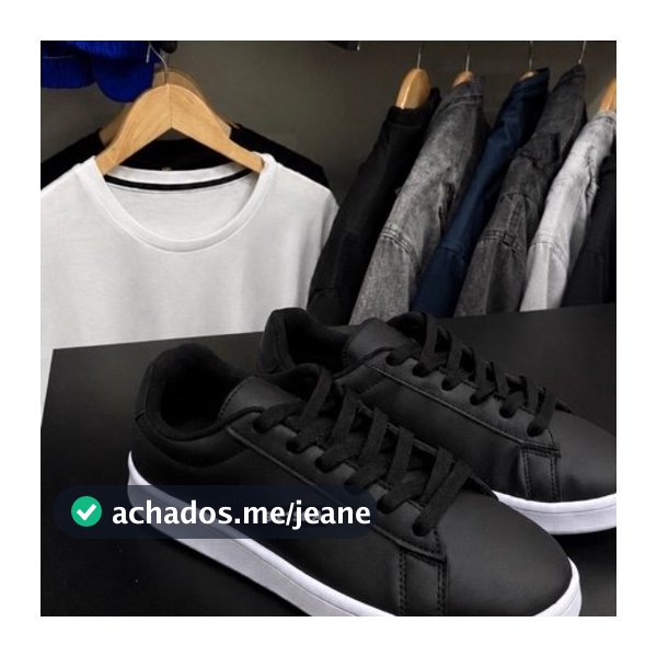 TÊNIS..CONFORTÁVEL..3..///..PRETO..BRANCO