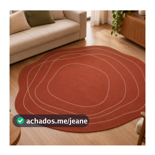 Tapete Orgânico Para Sala ou Quarto 1,35m