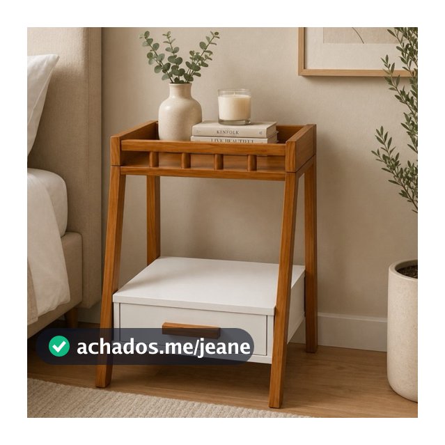 Mesa de Cabeceira para Quarto com Gaveta
