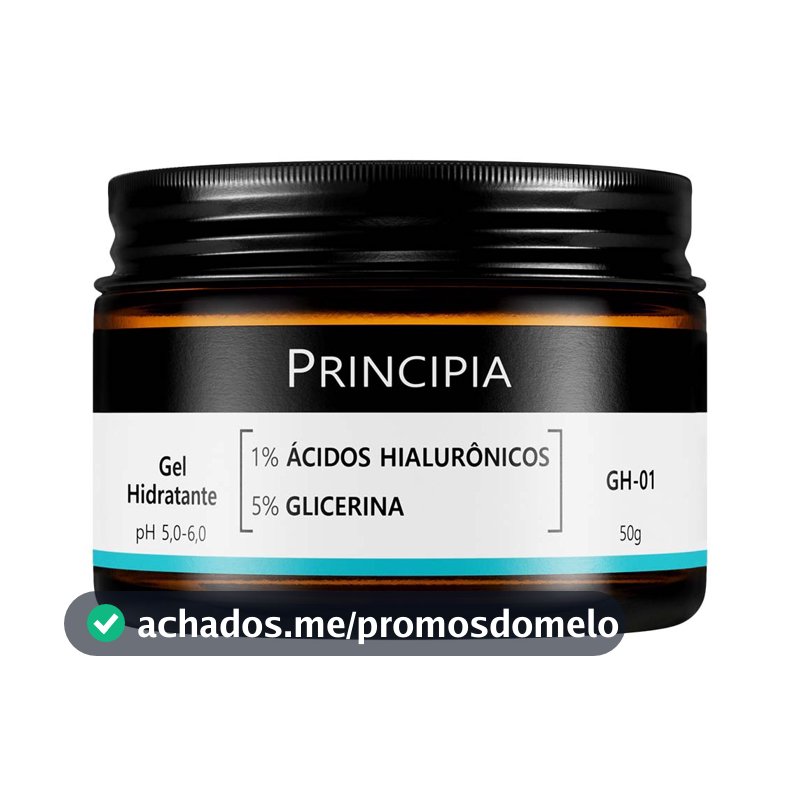 Gel Hidratante Facial GH-01 Principia - Ácidos Hialurônicos + Glicerina - 50g