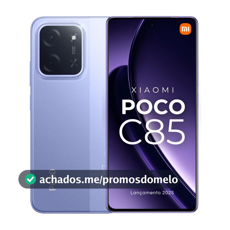 Smartphone Xiaomi Poco C85 256GB / 128GB Versão Global NFC Envio Imediato (COM PELÍCULA DE CORTESIA)