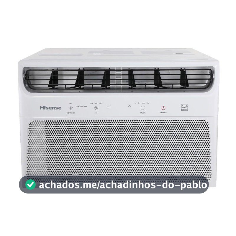 Ar Condicionado Janela Hisense Eletrônico Wi-fi 7.500 Btus aw-08cwbrvgu02 Frio Branco 127V