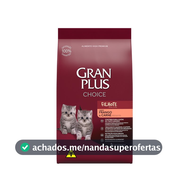 Ração GranPlus Choice Gatos Filhotes 10,1kg