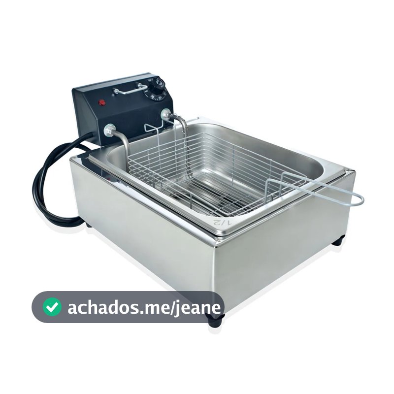Fritadeira Eletrica industrial 5 Litros 1 Cuba 110v 220v
