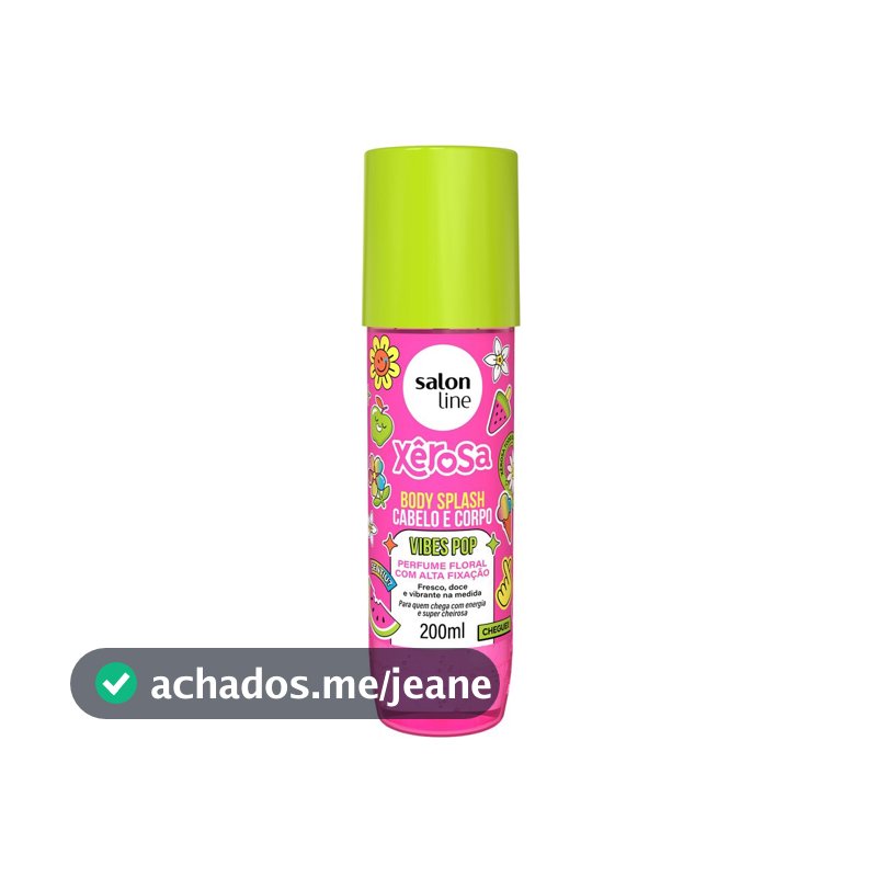 Body Splash Cabelo e Corpo Xêrosa Vibes Pop 200ml