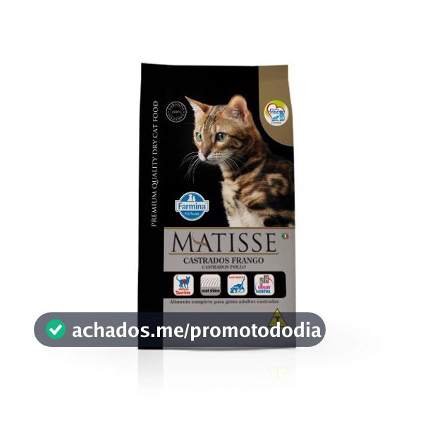 Ração Farmina Matisse Frango para Gatos Castrados 7,5kg