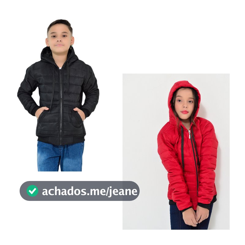 Casaco Bobojaco Infantil Infantojuvenil com Capuz ENVIO RÁPIDO Moda Inverno