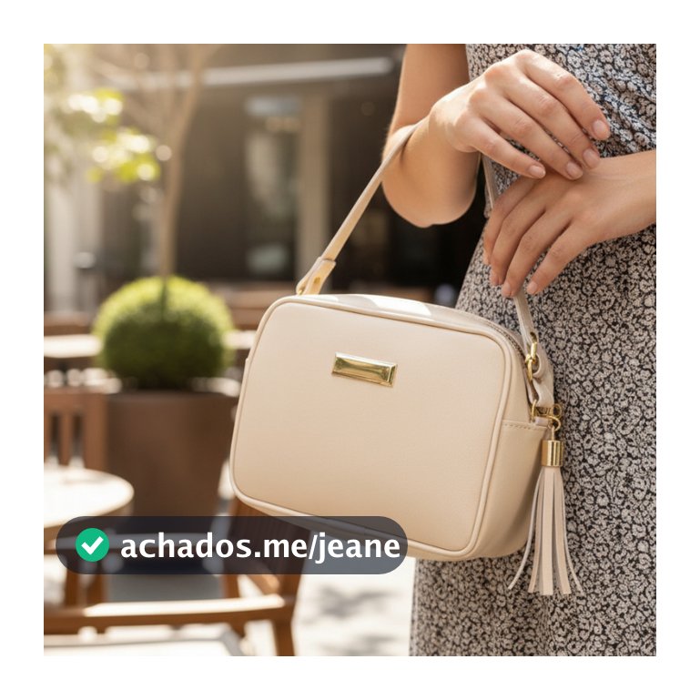 Bolsa Feminina Media Quadrada Transversal Moda Blogueira Virginia Envio Imediato