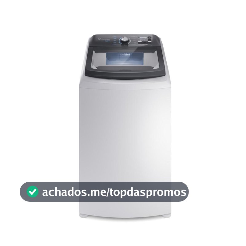 Máquina de Lavar Electrolux 14,5kg Efficient com Cesto Inox e Jet&Clean Branca LEE15