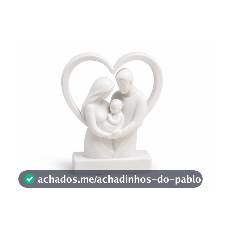 Escultura Família Decoração Elegante Enfeite Casa Amor Eterno União e Proteção Peça Decorativa