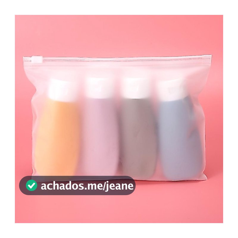 Kit Frasco Recarregável De 4pcs De Shampoo Essência Portátil Gel Ducha Pode Transportar Recipientes