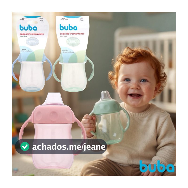 Copinho de Transição Bebê com Alça Antivazamento 160ml Menina Menino Alimentação