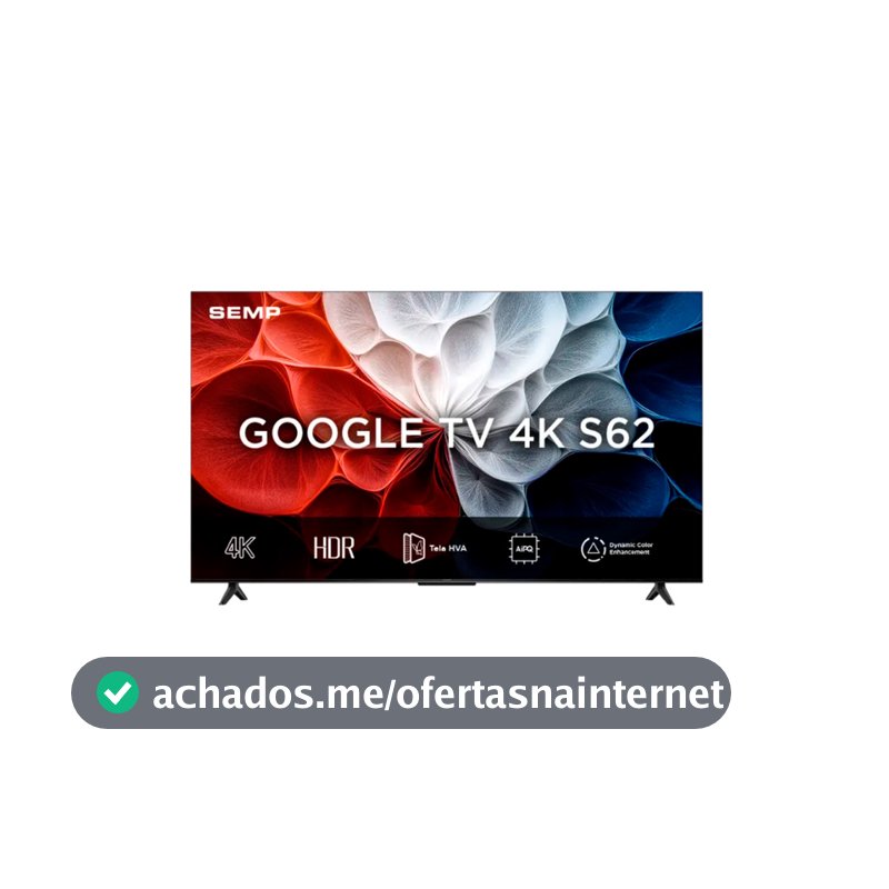 Smart Tv Semp 43 Polegadas S62 4k Uhd Google Tv 43s62