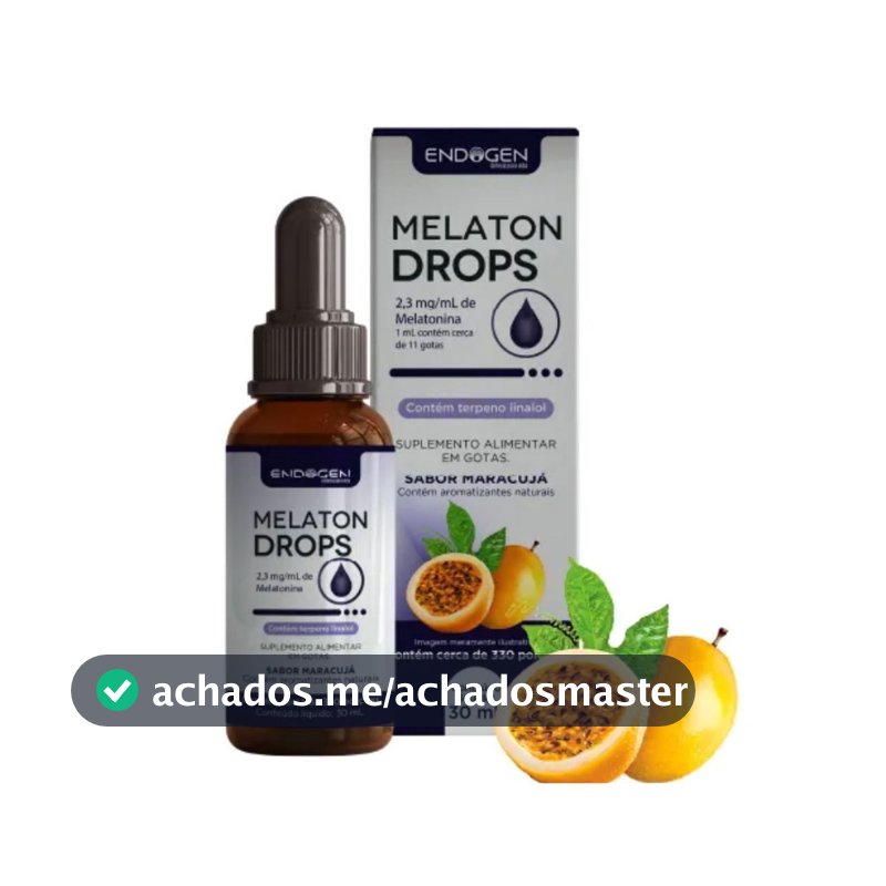 Melaton Pure 100% Drops Gotas 30ml Endogen Qualidade