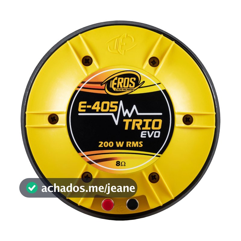 Driver Profissional Eros E 405 Trio Evo 200 Rms E405 Amarelo