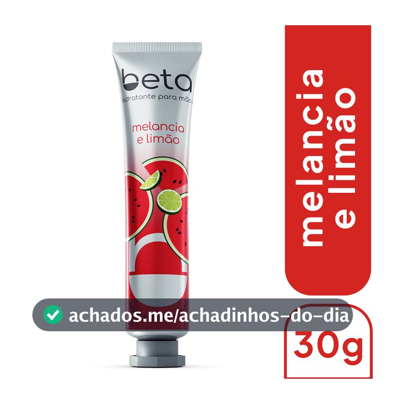 Creme Hidratante para Mãos Beta Melancia e Limão – Hidratação e Energia