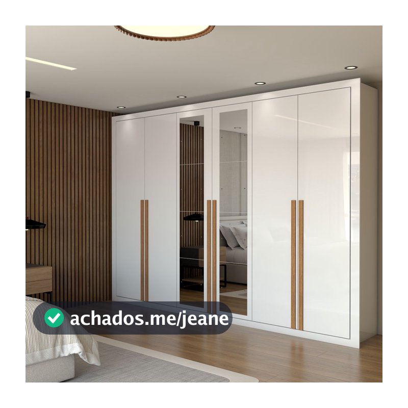 Guarda-Roupa Casal Saint 6 Portas 6 Gavetas com Espelho - Panorama Móveis