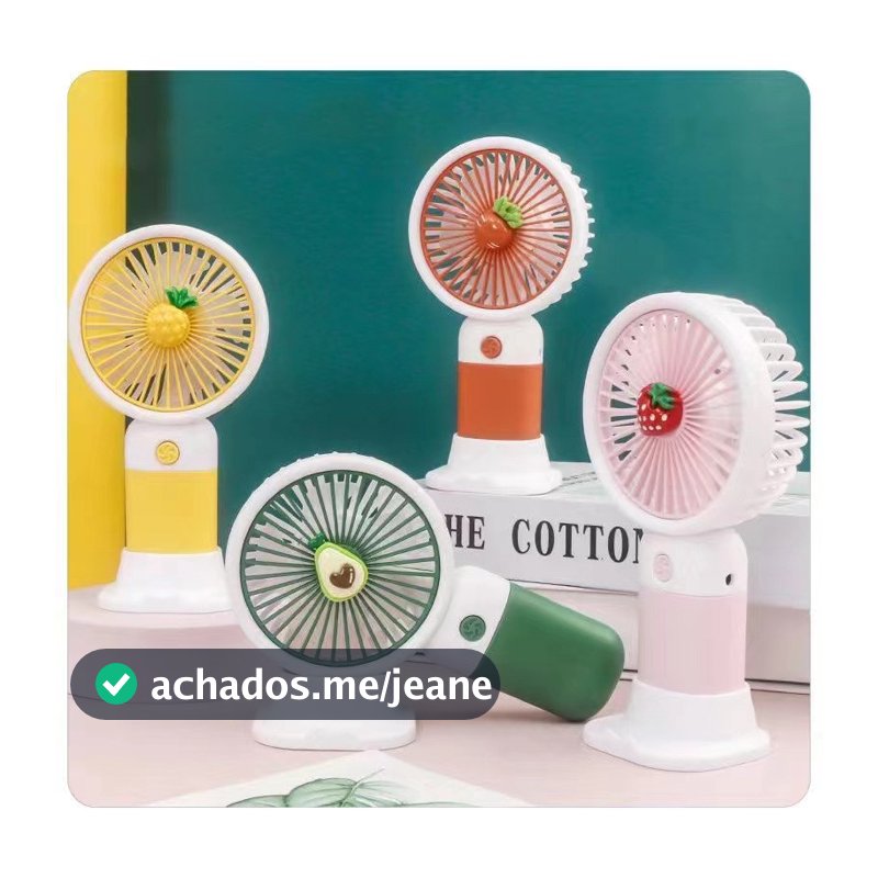 Mini Ventilador De Mão Portátil Recarregável Usb com suporte Para Escritório