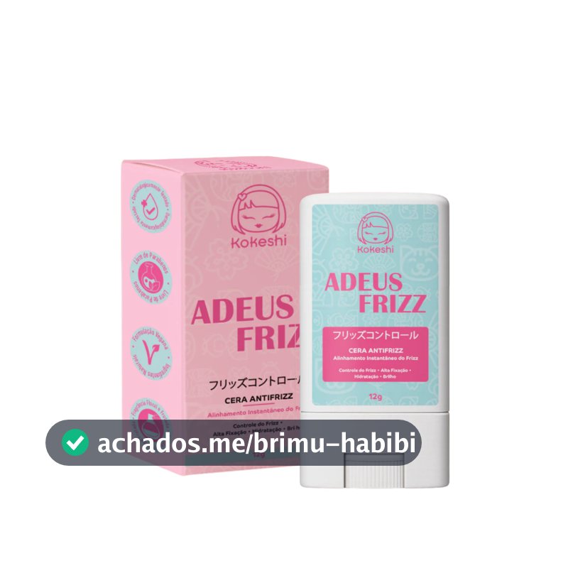 Cera Antifrizz Adeus Frizz Bastão Stick Kokeshi 12g