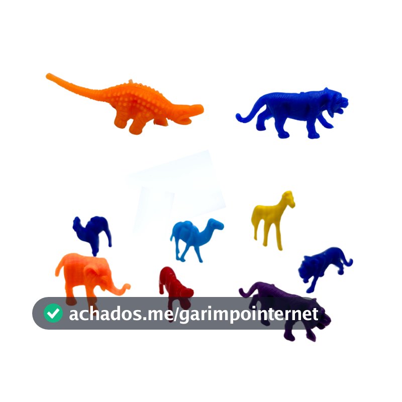 Kit 50 Mini Bichos Animais Selvagens Zoológico Lembrancinha Maquete Escola Brinquedo Criança