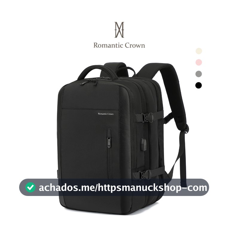 ROMANTIC CROWN Mochla de Viagem MascuIino e Feminina ImpermeaveI Reforçada Executiva para Notebook