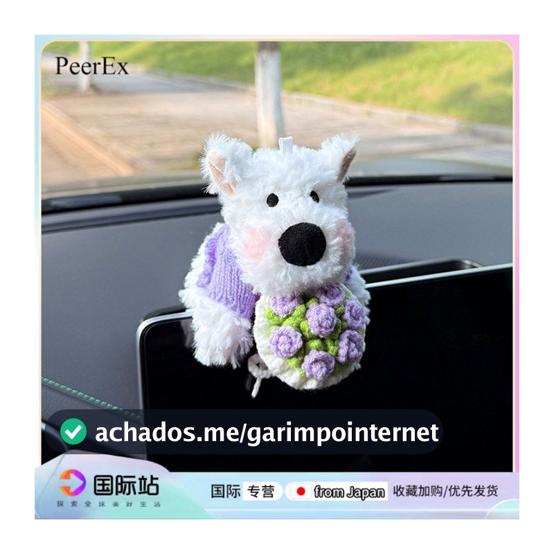 Japão japão PeerEx Super bonito oeste Highland boneca decoração do carro tela de controle Central deitado decoração bone