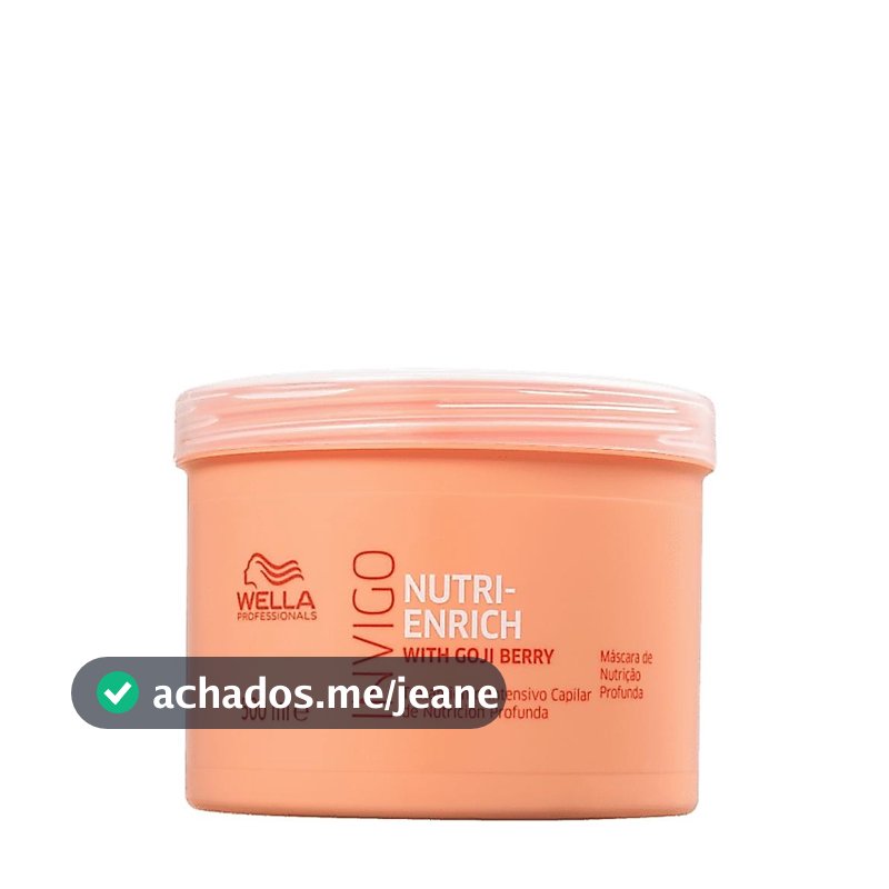 Máscara de Nutrição Invigo Nutri Enrich Wella Professionals 500ml