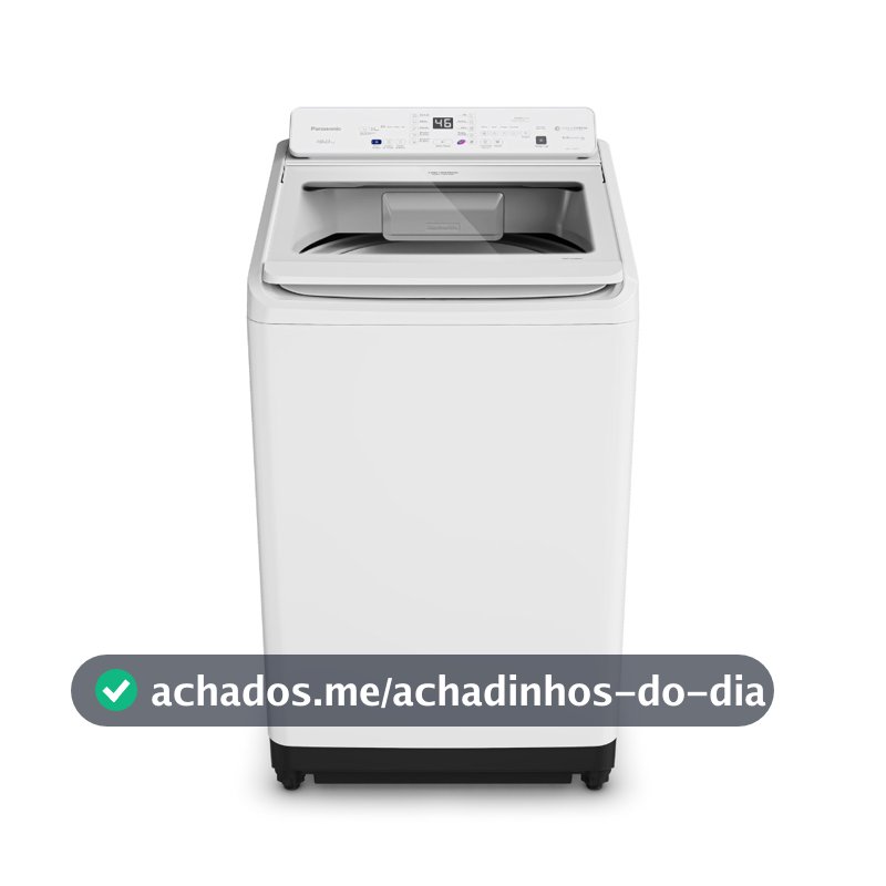 Máquina de lavar Intuitive+ Panasonic 19kg Lavagem Eficiente SmartSense Sistema Ciclone Ciclo Pet Branca - NA-F190G1W