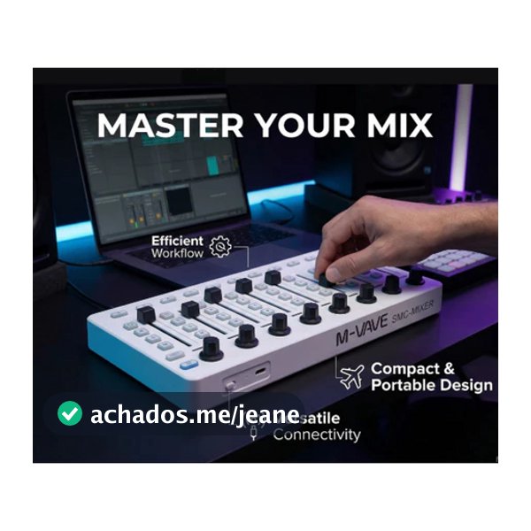 M-VAVE SMC-Mixer Wireless MIDI Controller Mixing Console BT Connection USB Controller Mixer for Most Electroacoustic Ins