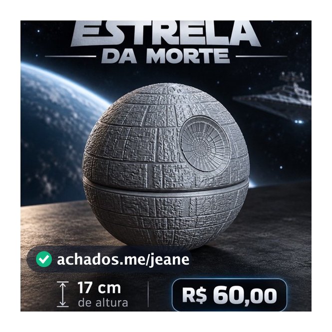 Estrela da Morte - Star Wars - 16cm