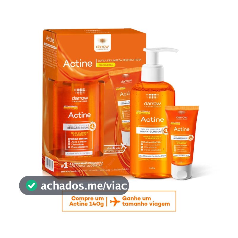 Kit Actine Darrow Gel de Limpeza 140g e Ganhe Gel de Limpeza 40g