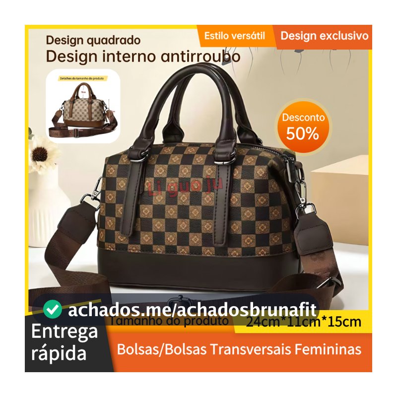 Bolsa de ombro feminina   Bolsa feminina   Bolsa de ombro   Design de grande capacidade