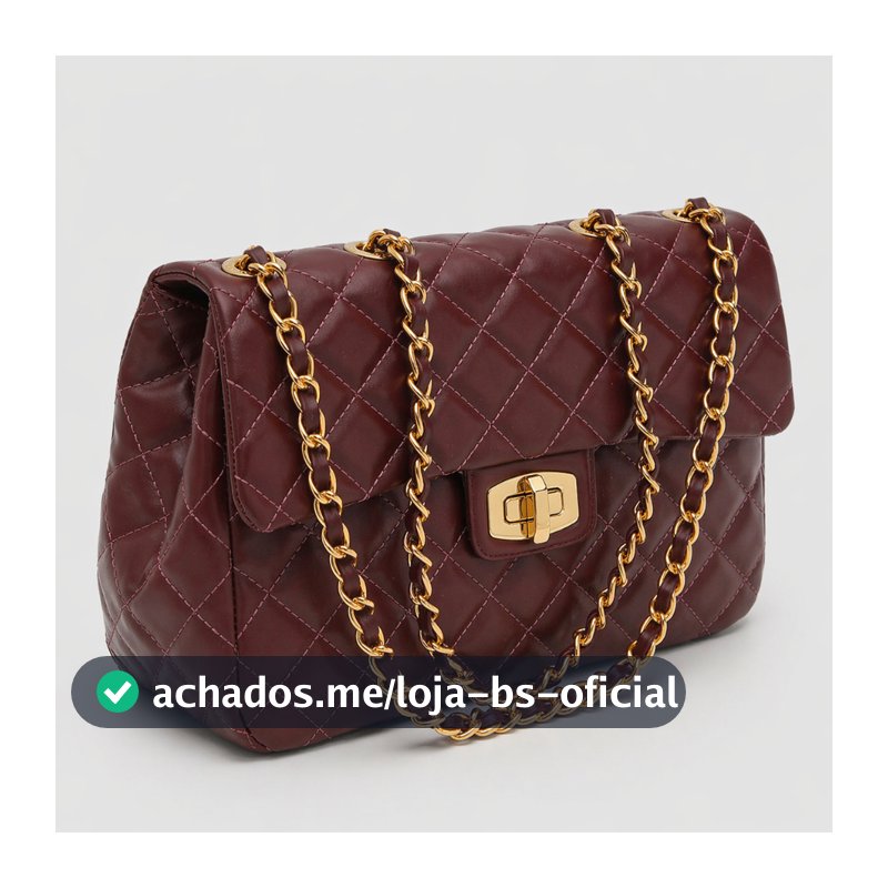 Bolsa Feminina Transversal Corrente Ombro Sling Bag Jumbo Matelassê Média Grande Lateral Tiracolo