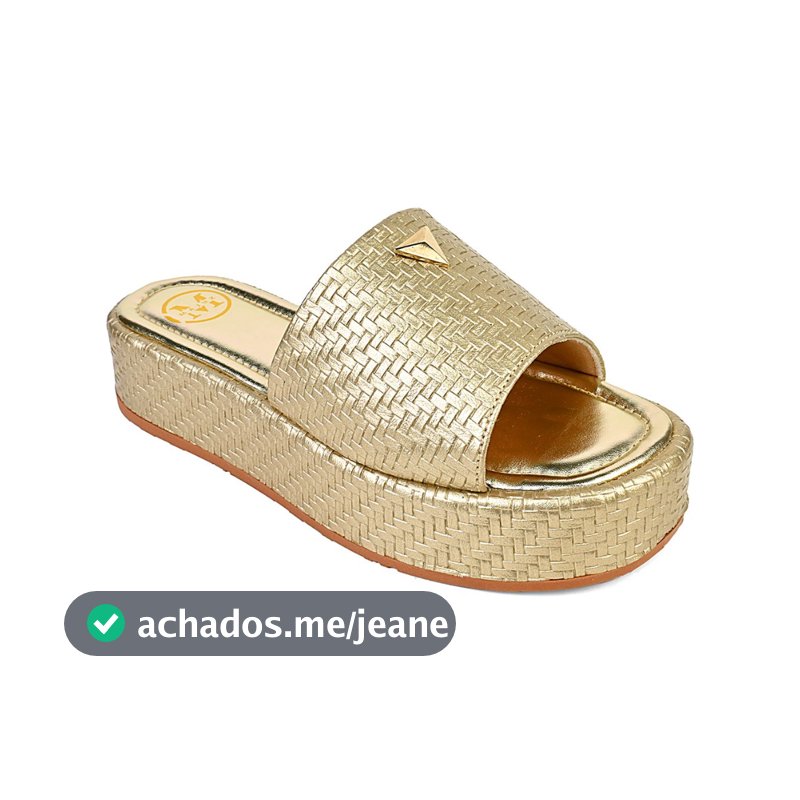 Tamanco Feminino Plataforma Sandália Flatform Absoluta  Chinelo Confortável Fashion