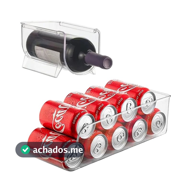 Organizadores De Geladeira Armário Garrafas e Latas
