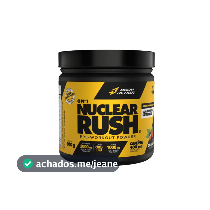 Pré Treino Nuclear Rush 100g - Bodyaction