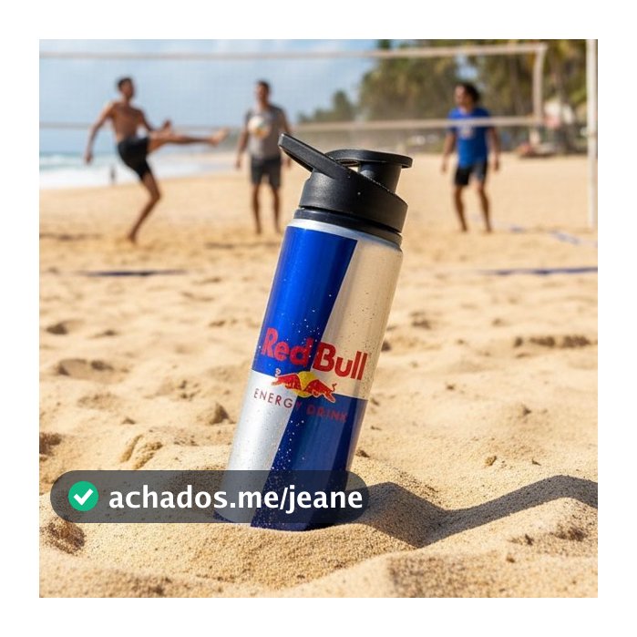 Garrafa Squeeze Alumínio 750ml RedBull garrafa academia corrida água garrafinha