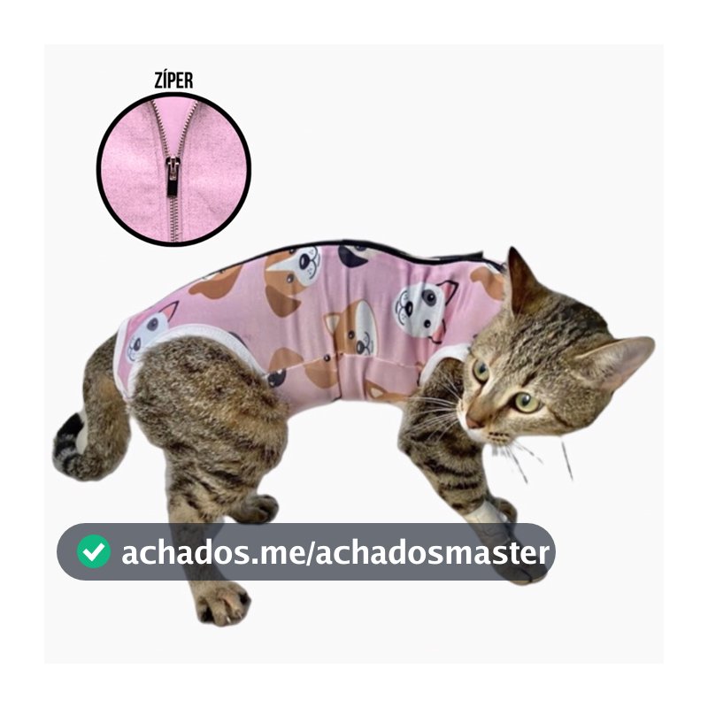 Roupa Pós-cirúrgica Gatos, Roupa Cirurgica para Gatos UV e Antialérgico