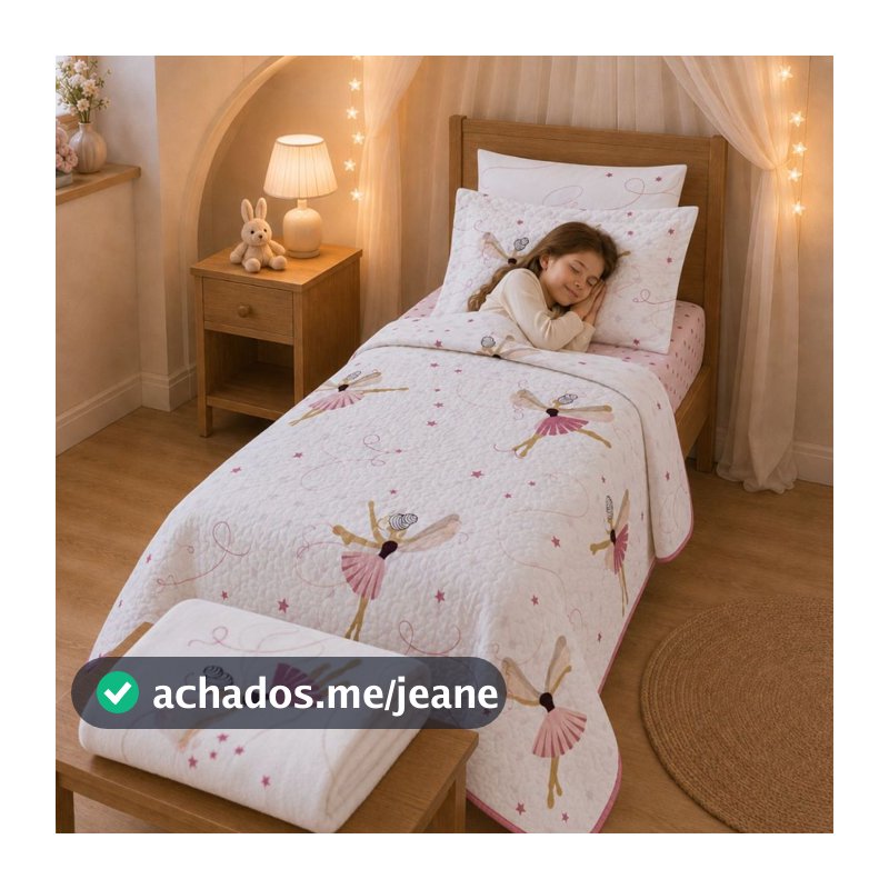 Kit 6 Peças Cobre Leito Infantil + Roupa de Cama Solteiro 3pçs + Manta Flannel kids