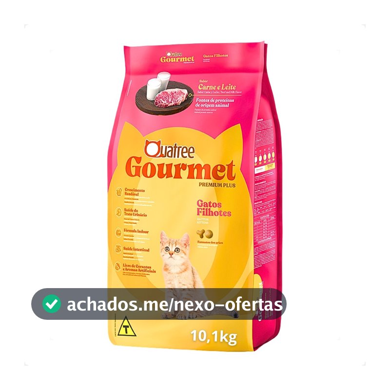 Ração Quatree Gourmet Gatos Filhotes - 10,1Kg