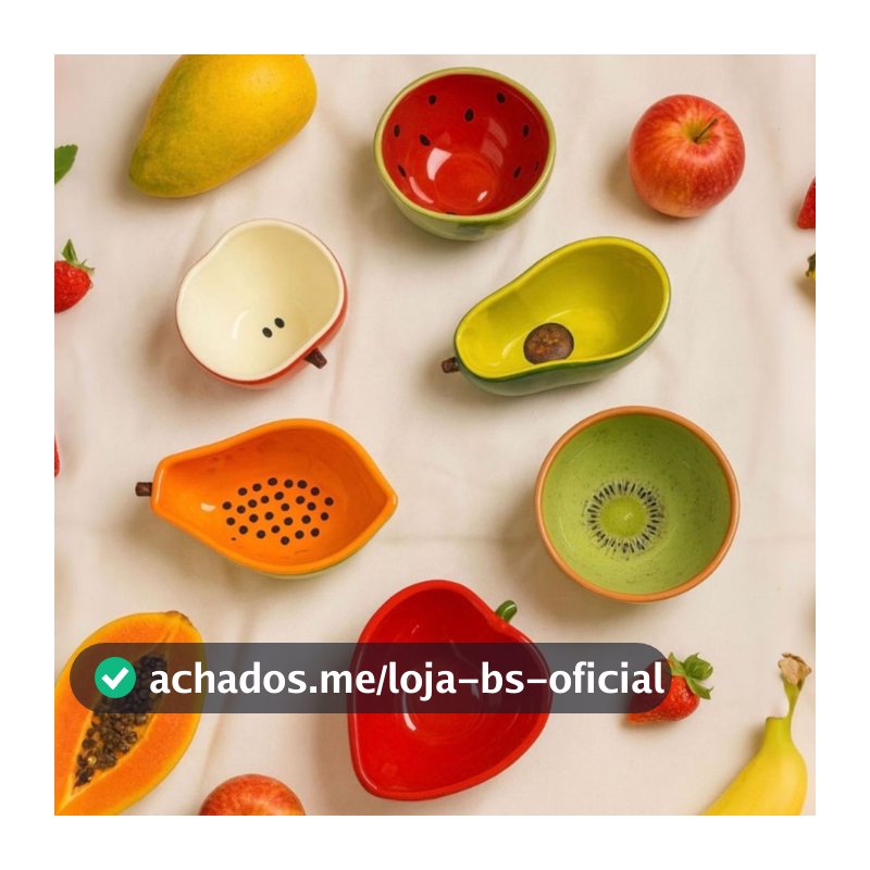 Kit 6 Bowls de Frutas em Cerâmica