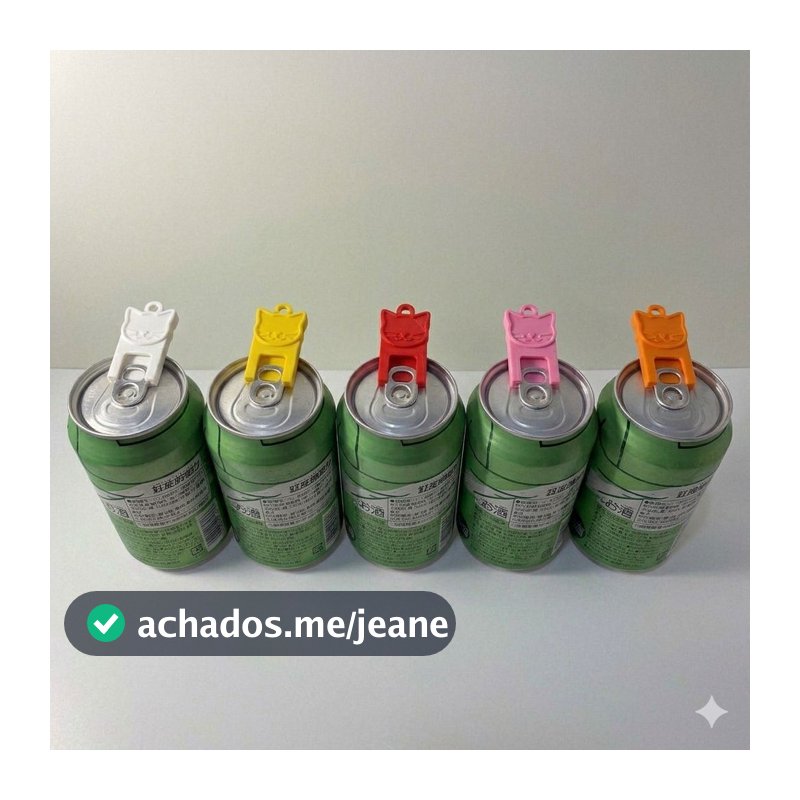 Abridor de Latas Chaveiro Protetor de Unhas Gato Prático e Seguro Ideal para Unhas Longas Unhas de Garota
