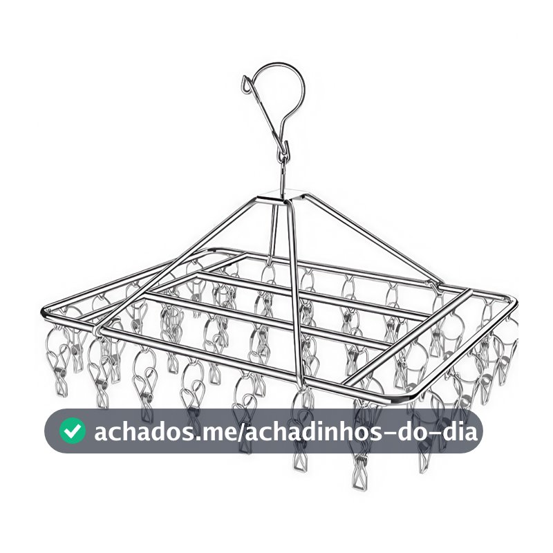Varal 40 Prendedores Para Roupa Intima Para Calcinha Meia Cueca Reforçado inox 08/10/20/60 Prendedores