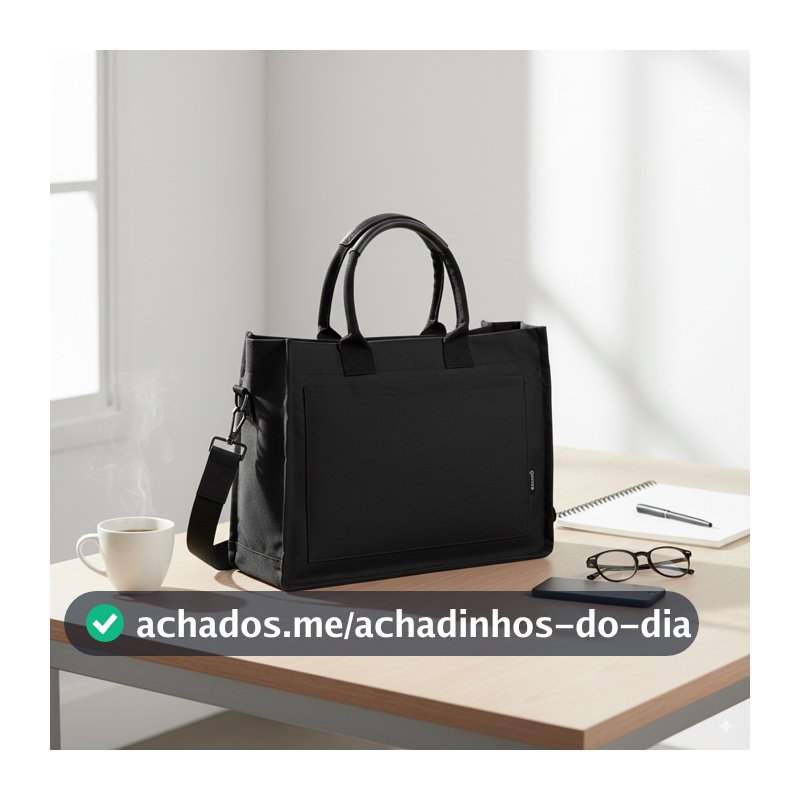 Bolsa Tote Mini Feminina Gocase Bolsos Internos Minimalista com Porta-Notebook Executiva Bolsa Para Trabalho e Faculdade