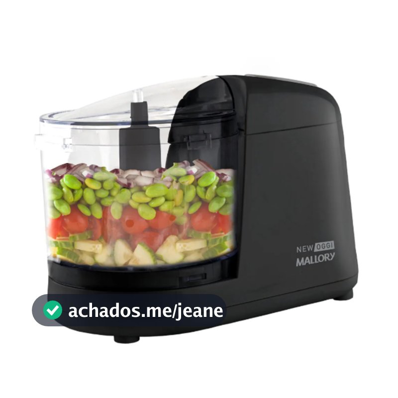 Processador Triturador De Alimentos New Oggi Mallory Cor Preto