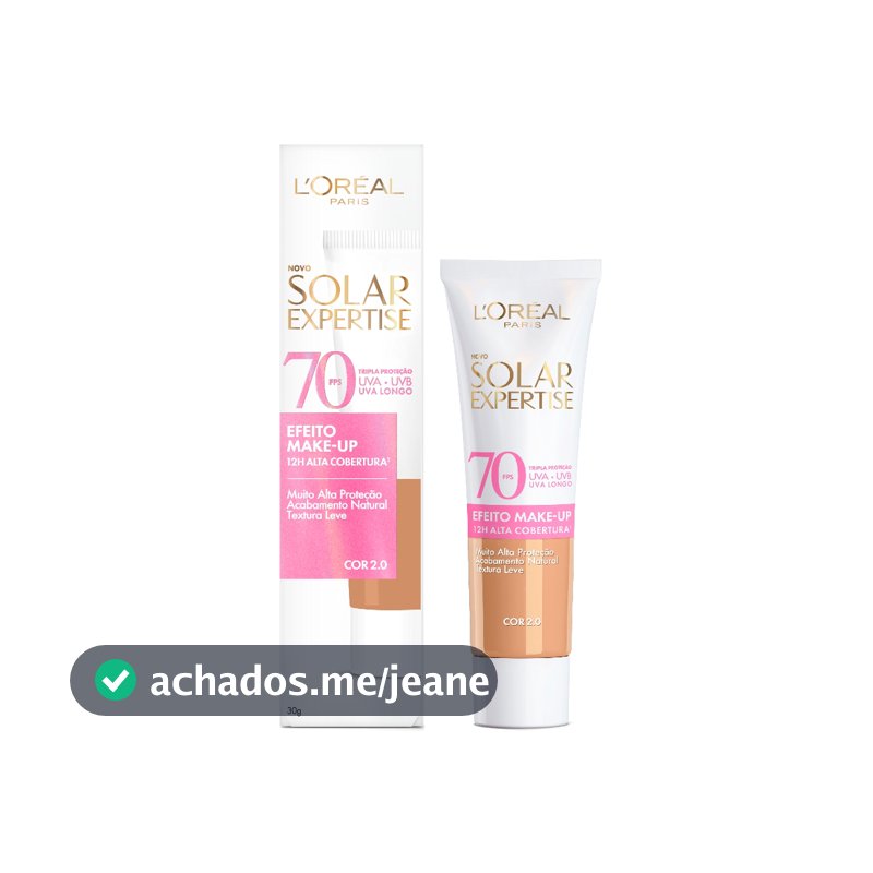 Protetor Solar Facial L'Oréal Paris Solar Expertise Efeito Make-Up FPS 70 - 30g