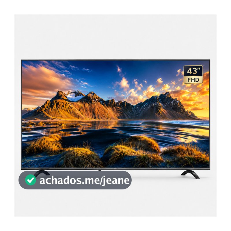 Smart TV LED 43" Tronos FHD – Wi-Fi, Bluetooth e Experiência Inteligente - Android 12