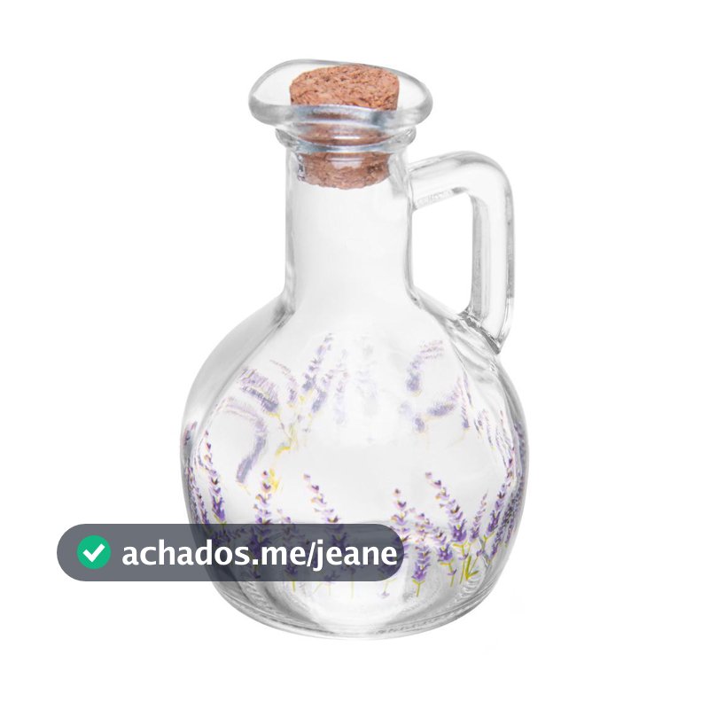 Garrafa para Azeite Provence Lyor - Vidro com Tampa de Cortiça 185ml Elegância do Campo Francês para sua Cozinha