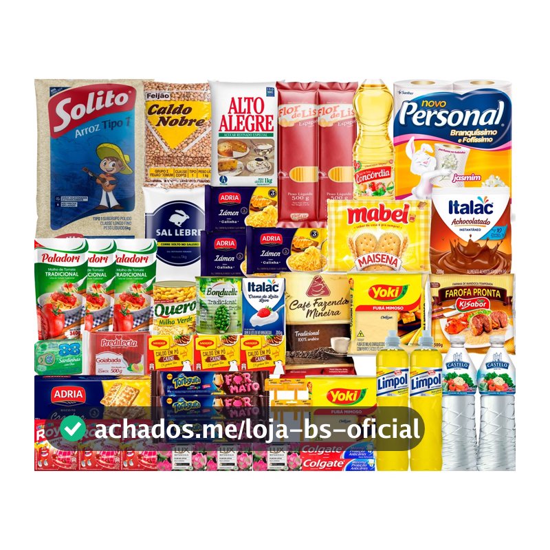 Super Cesta Basica Mensal Completa Produtos Marca 50 Itens